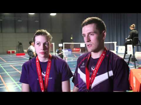 BADMINTON: Loughborough's Jenny Moore and Greg Mairs beat familiar faces to mixed doubles title