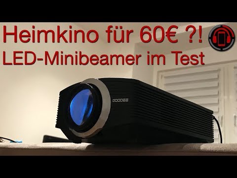 Heimkino-LED Projektor für 60€ ?! - GooDee 1800 Lumen Mini Beamer Unboxing