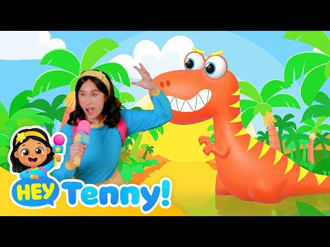 Playtime with T-Rex | Dinosaur for Kids | Nursery Rhymes | Educational Videos for Kids | Hey Tenny!
