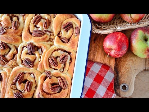 Apple And Pecan Cinnamon Rolls | Autumn/ Winter Recipe