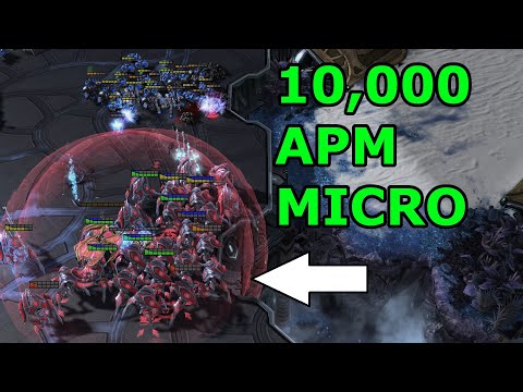 10,000 APM INCREDIBLE AI MATCH! - NegativeZero vs BenBotBC - Starcraft 2 AI