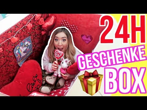 24 STUNDEN eingesperrt in XXL VALENTINSTAG GESCHENKE BOX