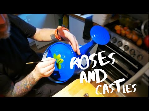 Narrowboat Living - Roses and Castles Art challenge - Folk Art