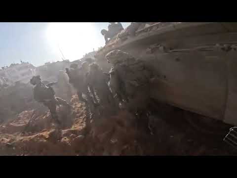 Golani Brigade troops in the Zaytun area encountering terrorists who launched RPGs toward them