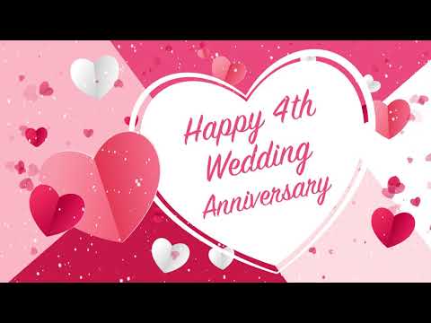 4th Wedding Anniversary Whatsapp Status