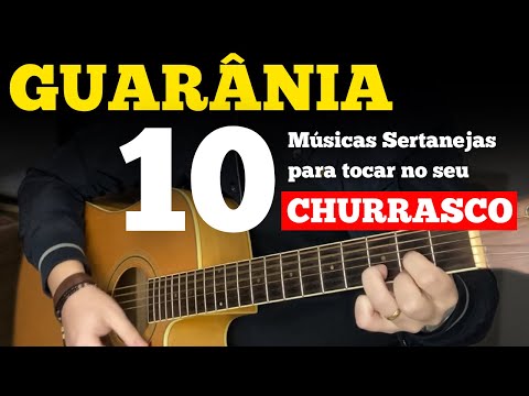 Aprenda 10 MÚSICAS SERTANEJAS FÁCEIS para tocar no seu CHURRASCO! (Ritmo Guarânia)