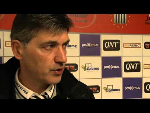 Felice Mazzu après R.Charleroi S.C. - K.A.A GENT