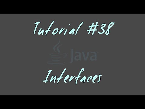 Tutorial #38 - Interfaces - JAVA Anfänger