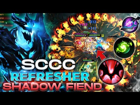 Legendary Chinese Mid God Shadow Fiend - SCCC Amazing Refresher Combo Dota 2