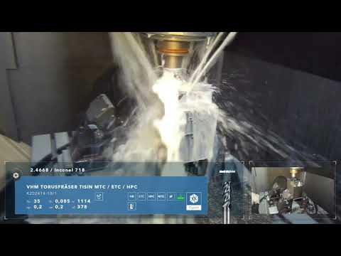 H&V EXPERT INCONEL VHM Torusfräser - K202414-10/1 - Abzeilen