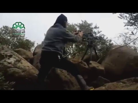 استهداف نقاط تمركز قوات النظام على جبهة قرية كيسين في ريف حمص بواسطة رشاش دوشكا من قبل حركة أحرار الشام