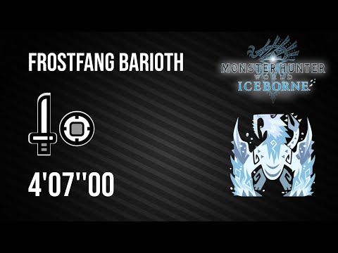 MHW Iceborne | Frostfang Barioth Solo (Sword and Shield | SnS) - 4'07''00