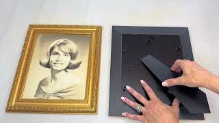 8x10 Gold Picture Frames, Set of 2 Photo Frame for Wall or Tabletop Display