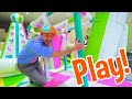 Blippi Visits An Indoor Play Place Giggle Jungle Learning Colors More With Blippi