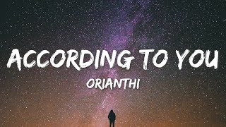 According To You - Orianthi (Lyrics)