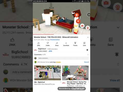 Monster School : THE POLICE DOG - Minecraft Animation