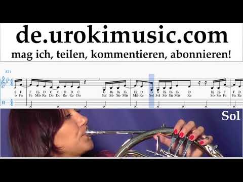 Waldhornunterricht Martin Garrix feat Khalid - Ocean Noten Lernen um-i995