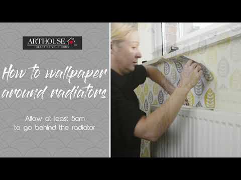 How to wallpaper around radiators