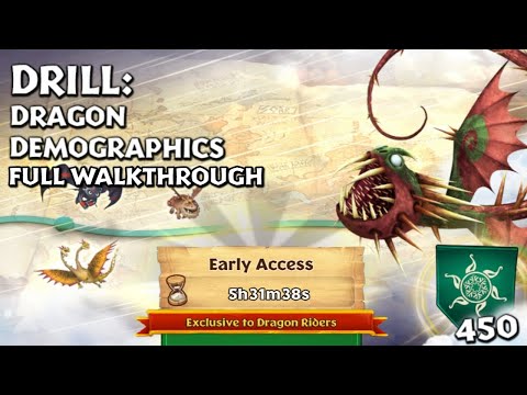 Drill: Dragon Demographics - Gauntlet Event Full Walkthrough | Dragons: Rise of Berk