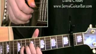 How To Play David Crosby Everybody&#39;s Been Burned (intro only)