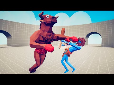 MINOTAUR BOXER 1 vs 1 UNITS | TABS Totally Accurate Battle Simulator