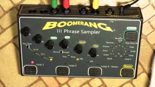 Boomerang III Phrase Sampler Demo Part 2 - Play St