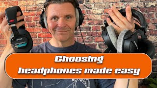 Choosing your 1st studio headphones | 5 guides for BEGINNERS