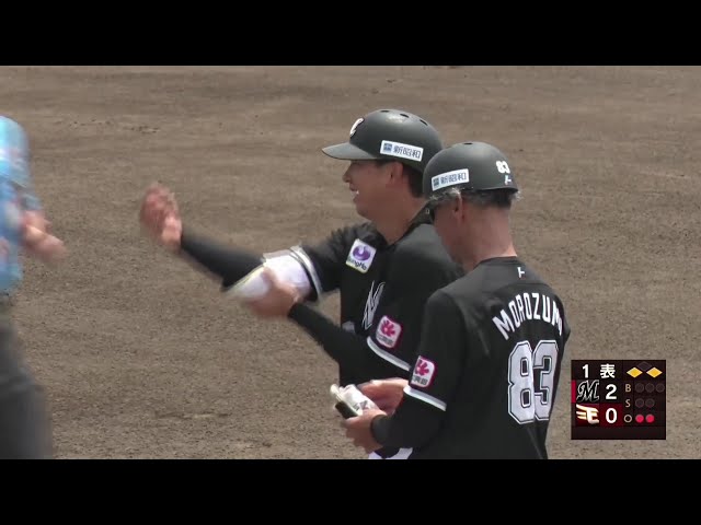 【ファーム】連日の活躍!! マリーンズ・上田希由翔 一二塁間を破るタイムリー!! 2025年7月3日 東北楽天ゴールデンイーグルス 対 千葉ロッテマリーンズ