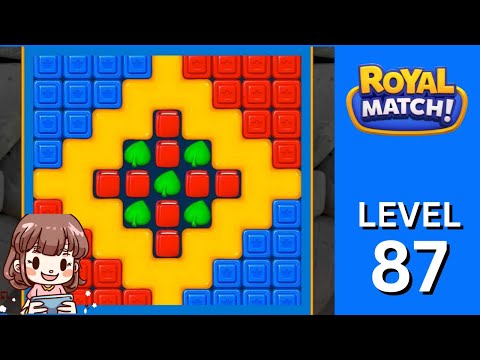Royal Match Level 87 Walkthrough Solution (No Boosters) 👑⚜️