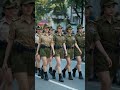 Asian Army Girls Walk