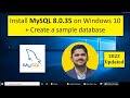 How to install MySQL 8.0.35 Server and Workbench latest version on Windows 10