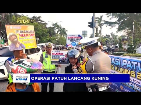 DIRLANTAS POLDA RIAU BERBAGI HELM GRATIS DI OPERASI PATUH LANCANG KUNING