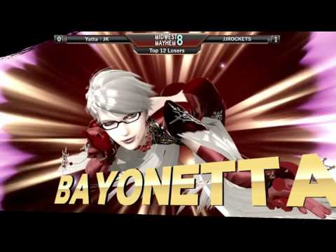 Midwest Mayhem 8 Losers Top 12: Yatta l JK (Bayonetta) vs. JJROCKETS (Diddy Kong)