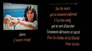 Musik-Video-Miniaturansicht zu L'encre Rouge Songtext von Jairo