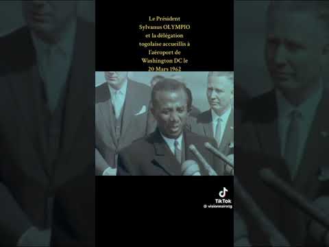 TOGO 🇹🇬, History, President SYLVANUS OLYMPIO in USA, 1962