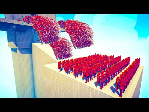 100x ROMAN SHIELD vs TRIO GODS -🏹 Totally Accurate Battle Simulator TABS