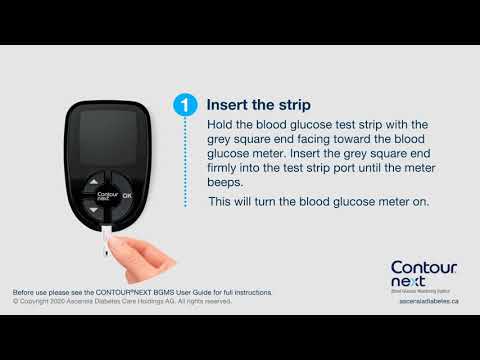 How to perform a blood glucose test | CONTOUR NEXT | mmol/L | Canada (EN_CA)