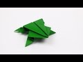 Origami jumping Frog