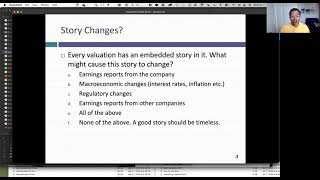 Session 14: More on stories & numbers and first valuations!