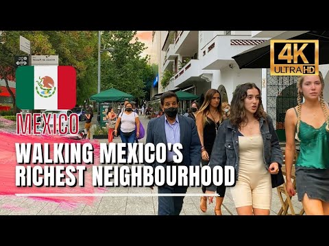 🇲🇽 Mexico City Walking Tour - Polanco Mexico City Luxury Neighbourhood [4K HDR / 60fps]