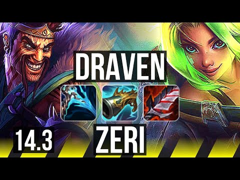 DRAVEN & Sona vs ZERI & Karma (ADC) | 700+ games, Dominating | BR Master | 14.3