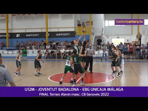 Final U12M. JOVENTUT vs EBG UNICAJA.- Final Torneo Nacional Alevín masc. del Genovés 2022