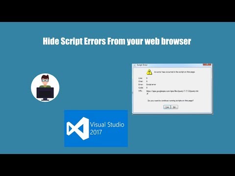 Vb2017 Hide Script Errors From your web browser EASY Tutorial