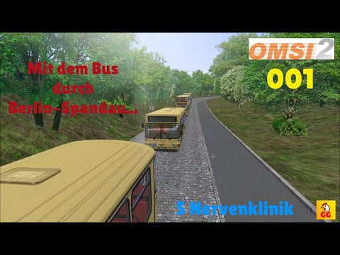 Mit dem Bus durch Berlin-Spandau - Linie 5 nach Nervenklinik - OMSI 2 #1