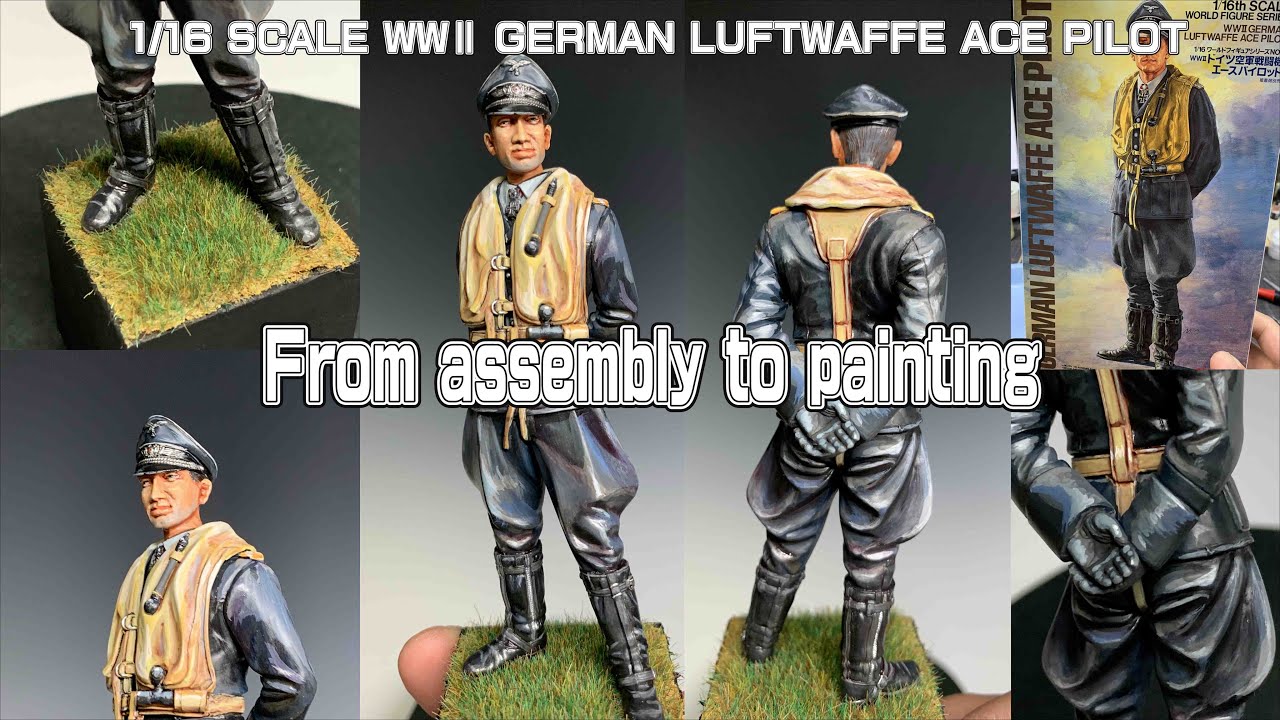 TAMIYA1/16 SCALE WWⅡ GERMAN LUFTWAFFE ACE PILOT タミヤドイツ空軍エースパイロット