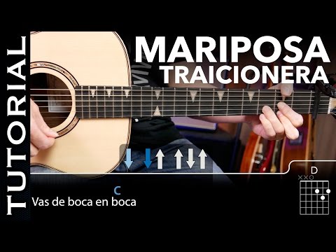 Cómo tocar Mariposa Traicionera de Maná en guitarra acordes y solo acústica guitarraviva