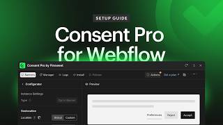 How to set up Cookie Consent in Webflow with Consent Pro