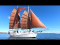 Sailing a Thomas Colvin CHINESE JUNK RIG SCHOONER in the Georgian Bay [Ep 154]