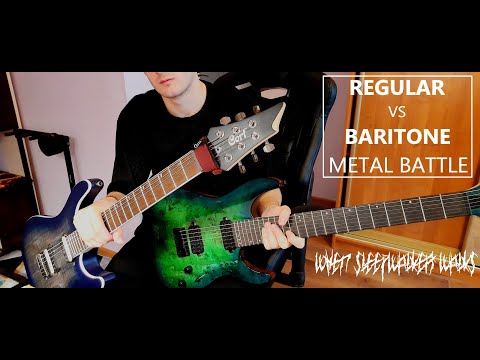 Regular vs Baritone Guitar Battle / Drop C vs Drop G#