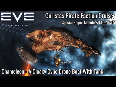 Chameleon Guristas Pirate Faction Cruiser - New Sniper Tactical Module & Tank & MidSlot